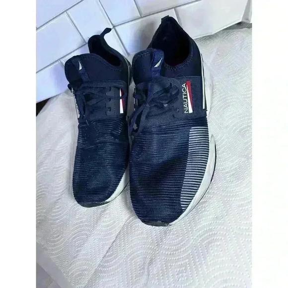 Nautica Nuray2 Men’s Athletic Shoes 13 Navy Blue White Comfortable Leisure - Picture 2 of 15